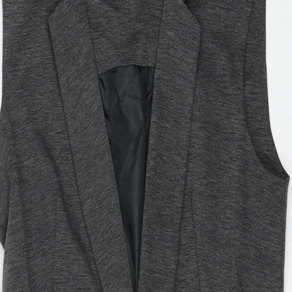 Womens UK Size 8 Miss Selfridge Grey Gilet