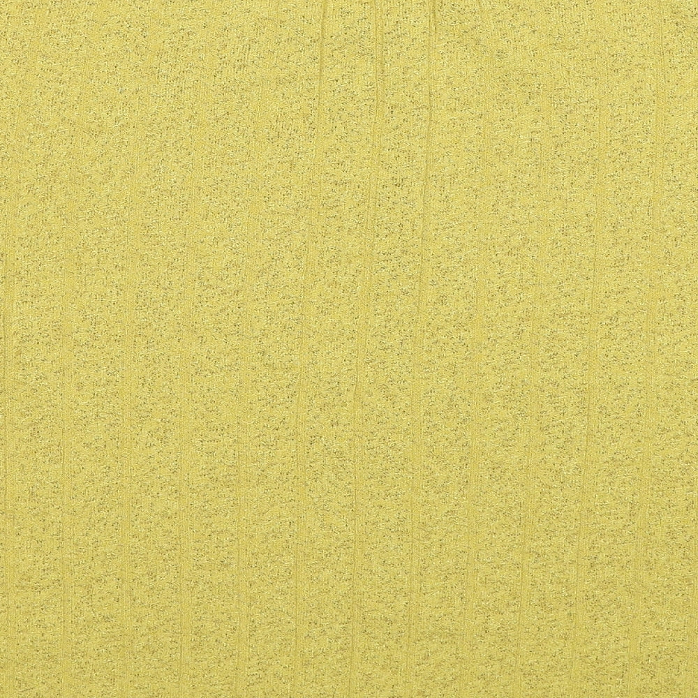 Womens UK Size 18 Marks and Spencer Yellow Pullover Jumper