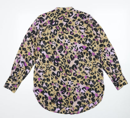 Womens UK Size 8 Marks and Spencer Multicoloured Basic Button-Up