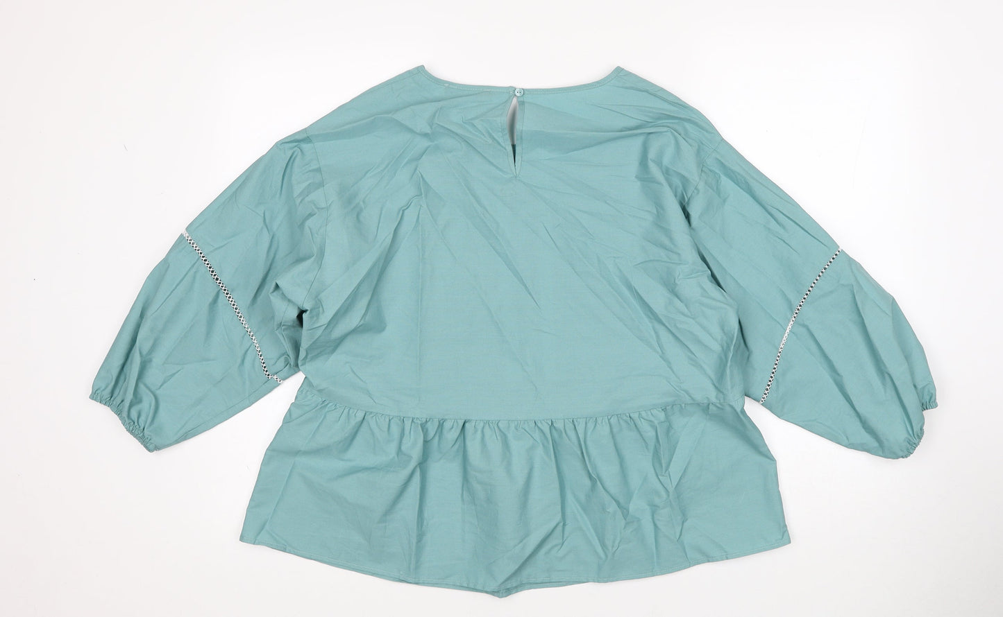 Womens UK Size 12 Marks and Spencer Blue Basic Blouse