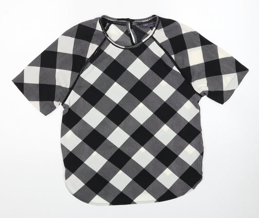 Womens UK Size 6 Marks and Spencer Black Basic Blouse