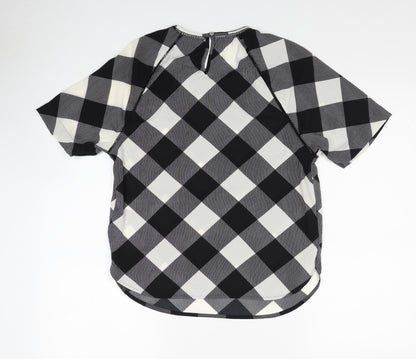 Womens UK Size 6 Marks and Spencer Black Basic Blouse