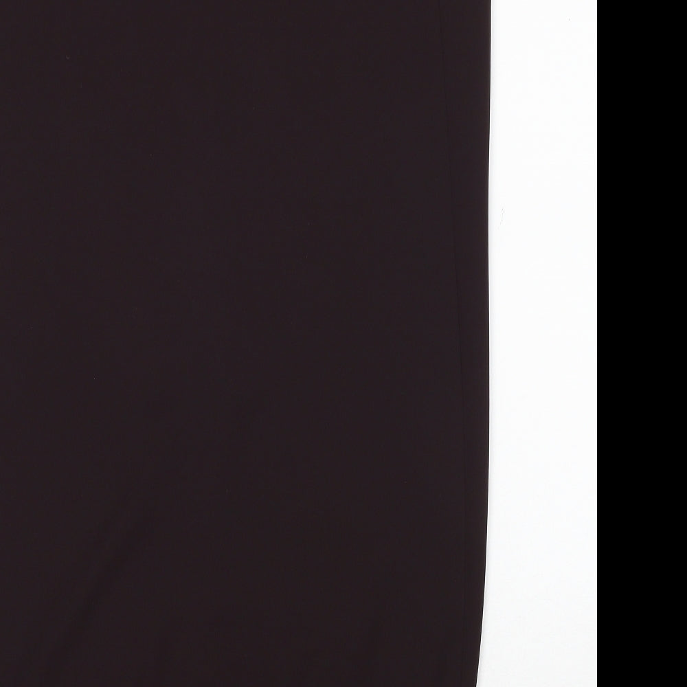 Gerry Weber Womens Brown Polyester Straight & Pencil Skirt Size 12 Zip