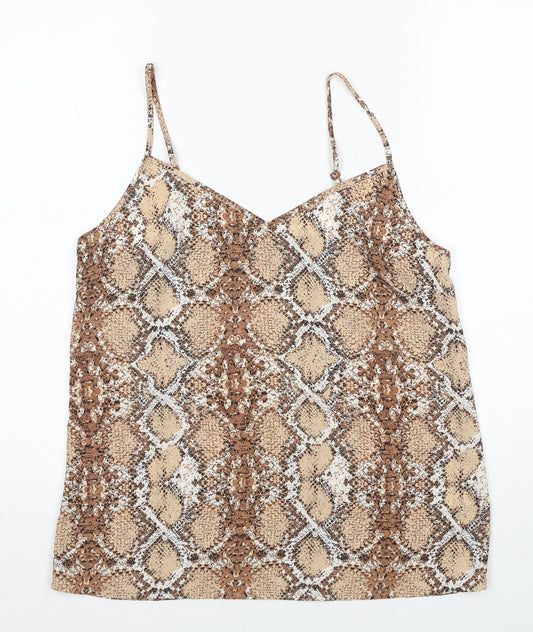 Womens UK Size 6 Marks and Spencer Brown Basic Tank