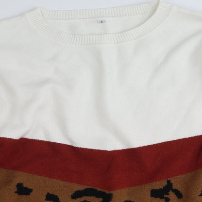Womens UK Size L Preworn White Pullover Jumper