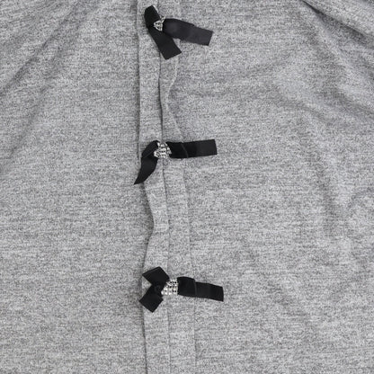Womens UK Size S Style Plus Grey Basic T-Shirt