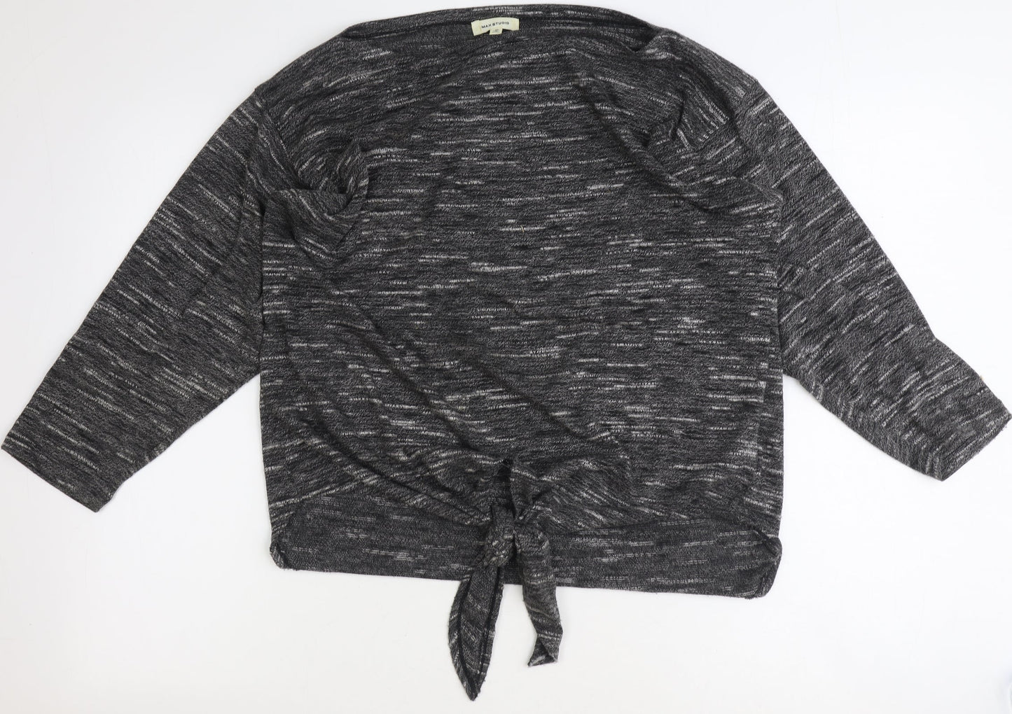 Womens UK Size M Max Studio Grey Basic T-Shirt