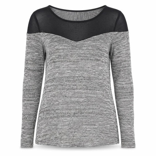 Womens UK Size XS Preworn Grey Basic Blouse