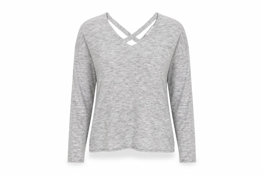 Womens UK Size L Amisu Grey Pullover Jumper