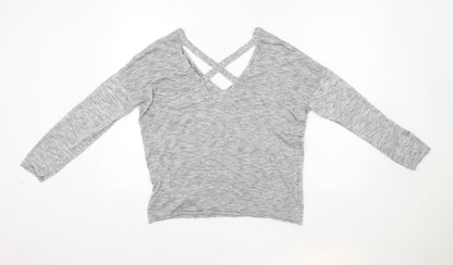 Womens UK Size L Amisu Grey Pullover Jumper