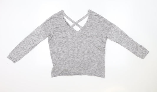 Womens UK Size L Amisu Grey Pullover Jumper
