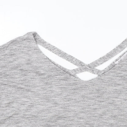 Womens UK Size L Amisu Grey Pullover Jumper