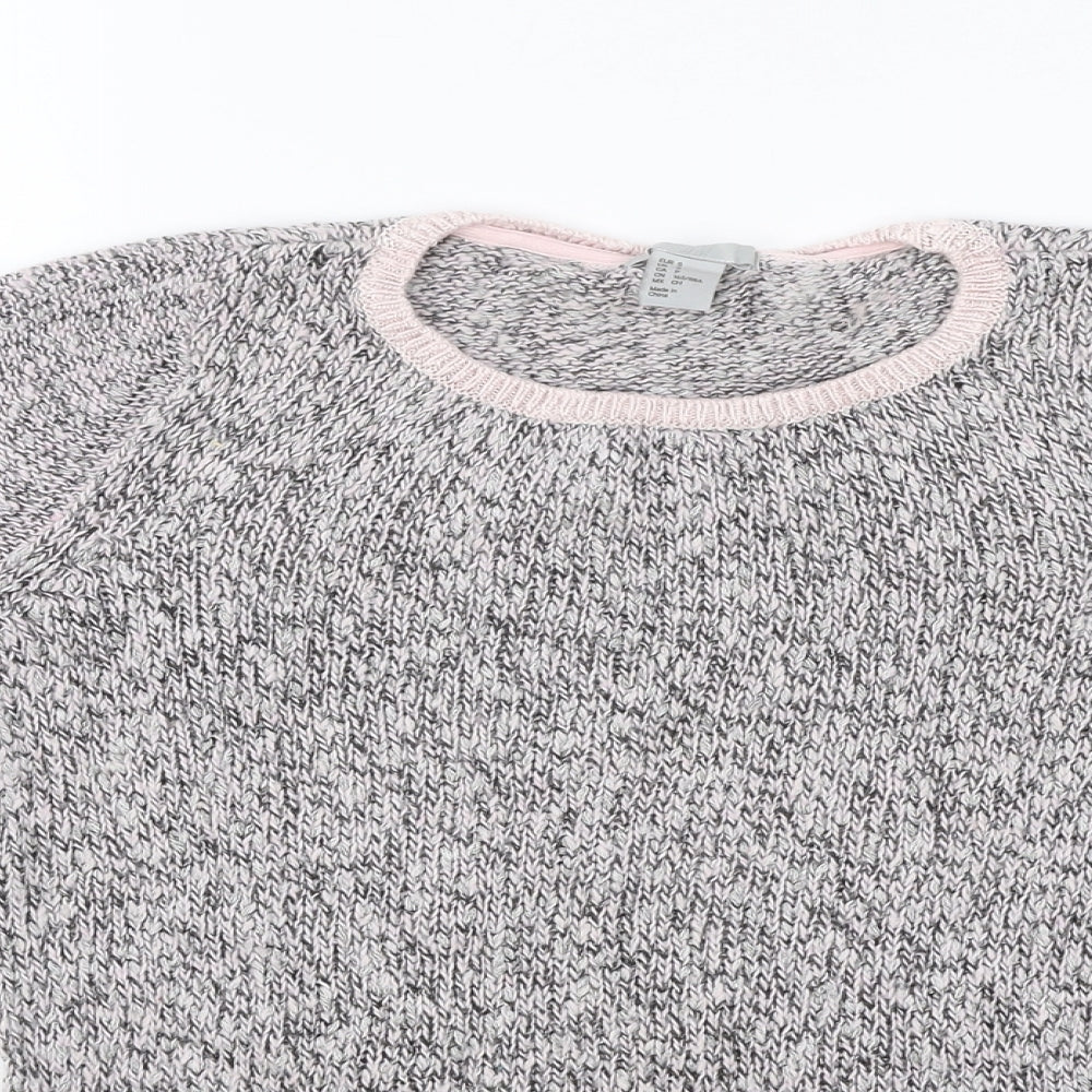 Womens UK Size S H&M Pink Pullover Jumper