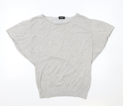 Womens UK Size L Klass Silver Basic T-Shirt