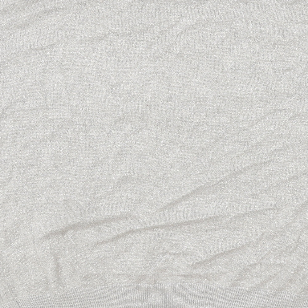 Womens UK Size L Klass Silver Basic T-Shirt