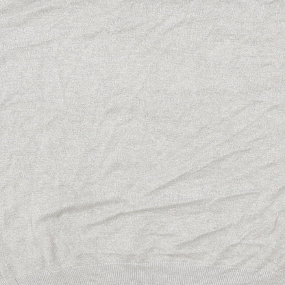 Womens UK Size L Klass Silver Basic T-Shirt