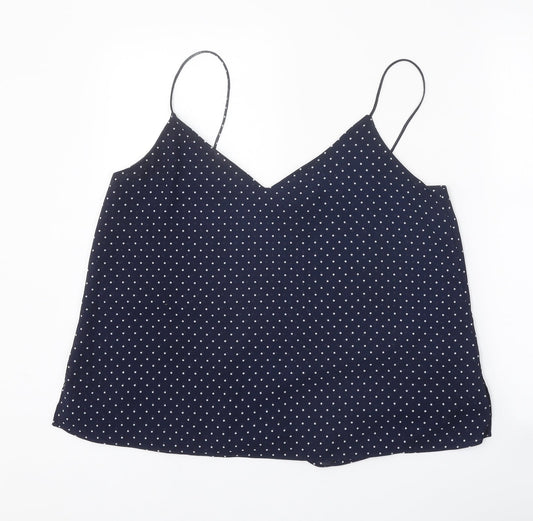 Womens UK Size 14 H&M Blue Cropped Tank