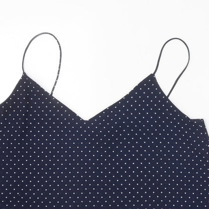 Womens UK Size 14 H&M Blue Cropped Tank