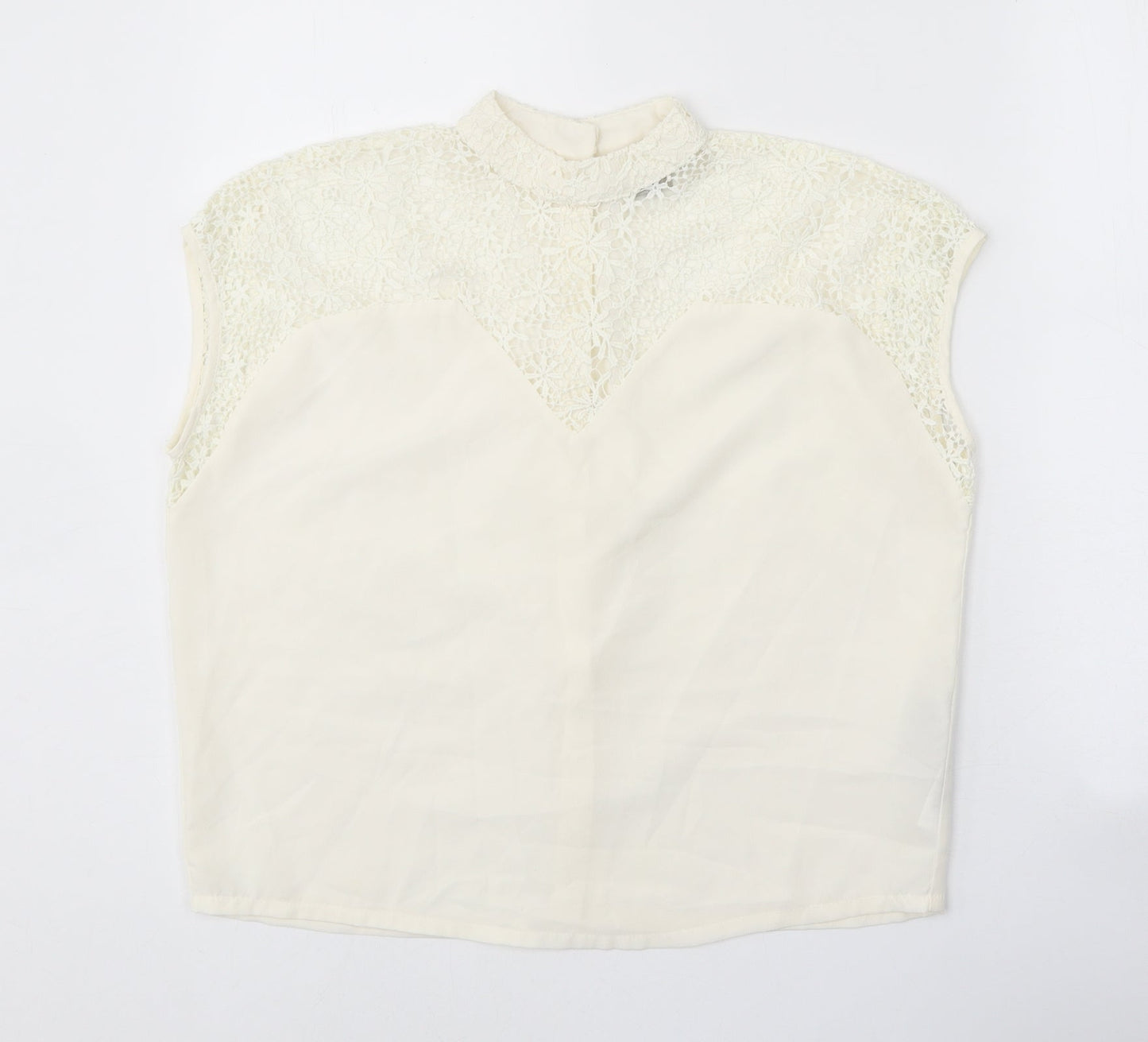Womens UK Size 6 ASOS White Basic Tank
