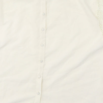 Womens UK Size 6 ASOS White Basic Tank