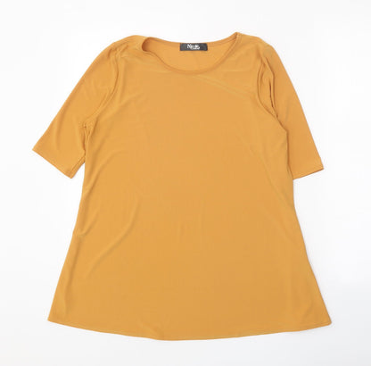 Womens UK Size S Nicole Orange Basic T-Shirt