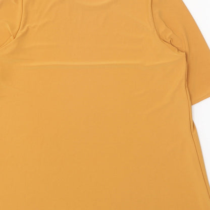 Womens UK Size S Nicole Orange Basic T-Shirt