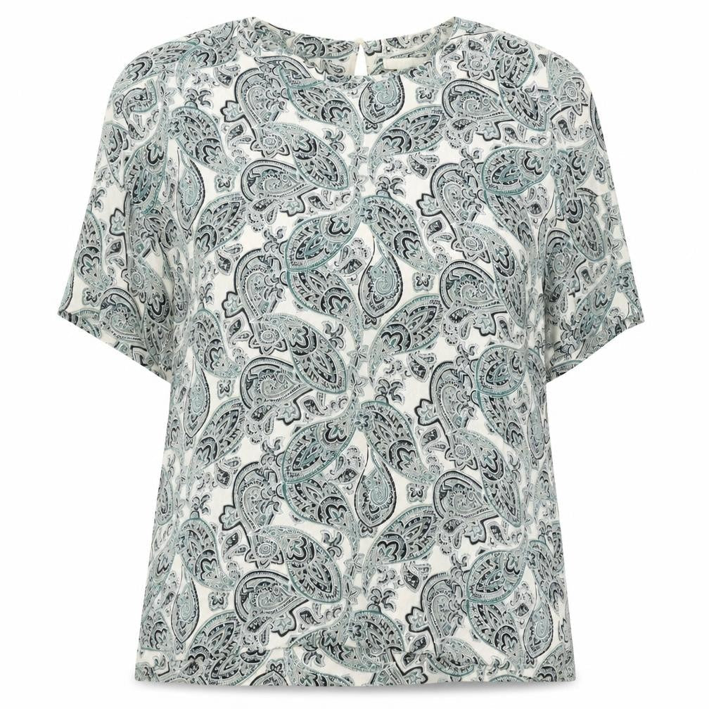 Womens UK Size 4 H&M Green Basic Blouse