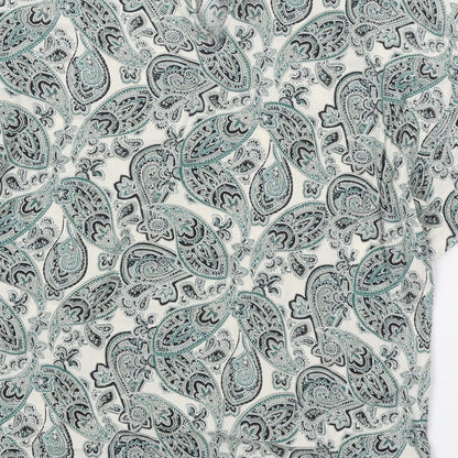 Womens UK Size 4 H&M Green Basic Blouse