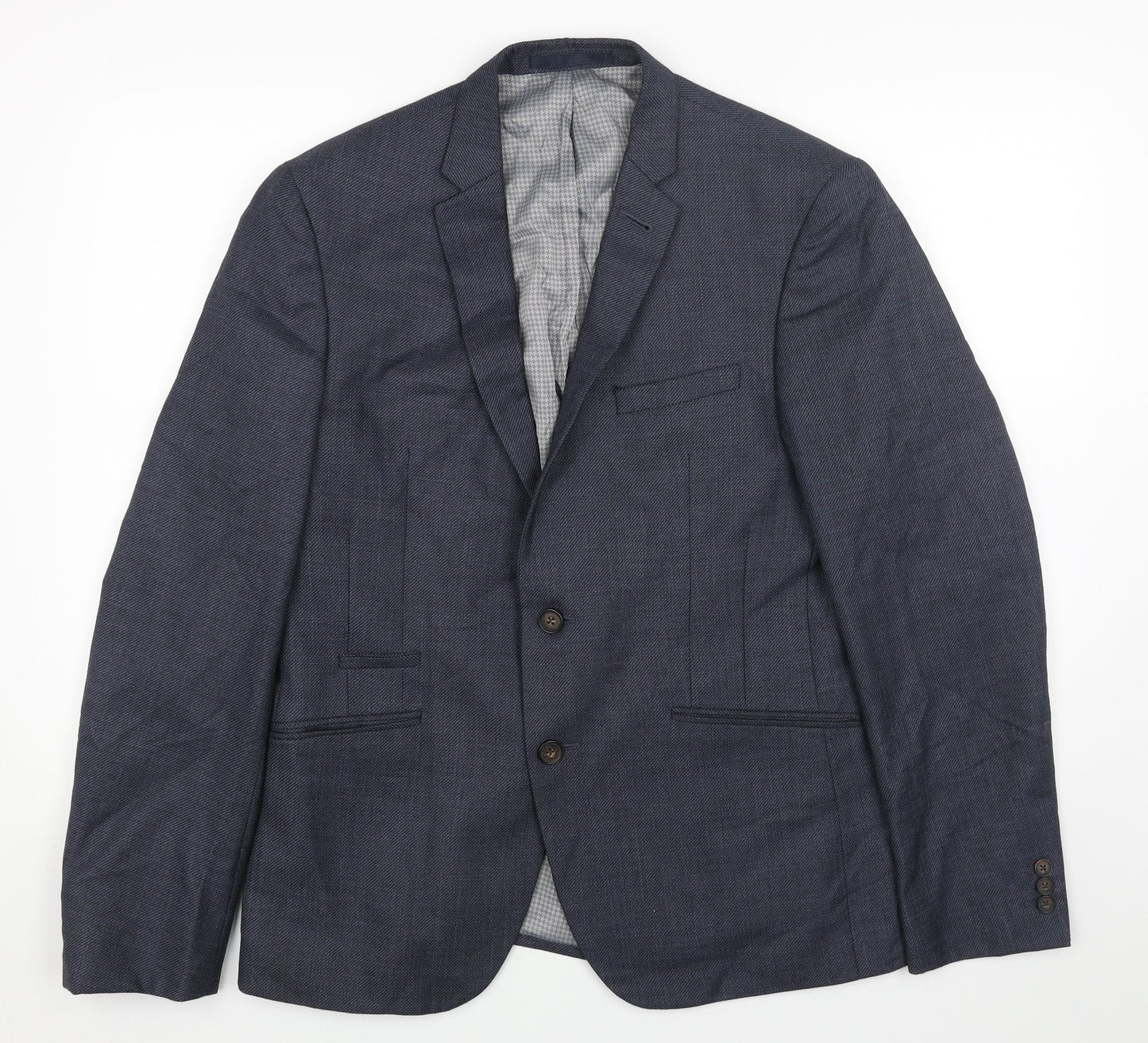Mens UK Size 42 JACK REID Regular Blue Suit Jacket