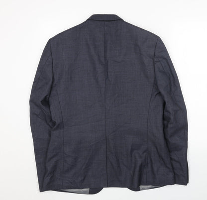 Mens UK Size 42 JACK REID Regular Blue Suit Jacket