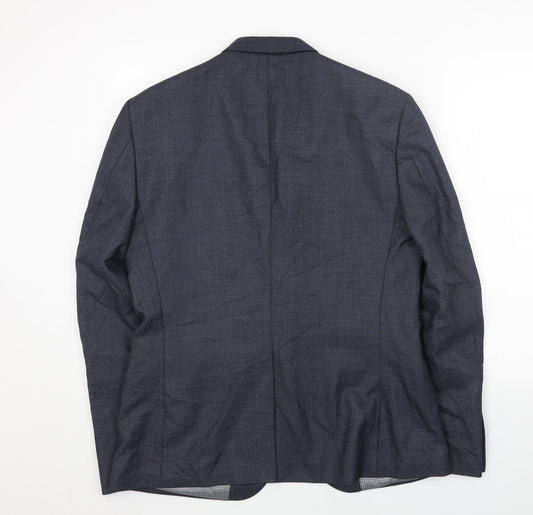 Mens UK Size 42 JACK REID Regular Blue Suit Jacket