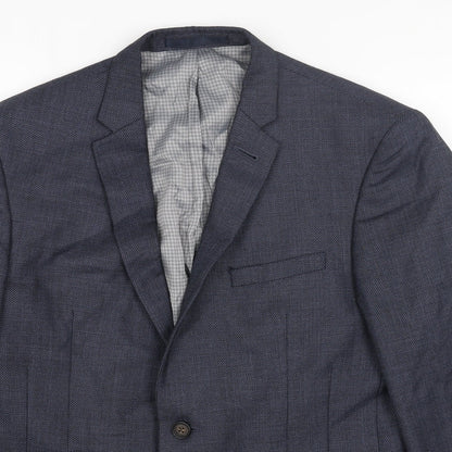 Mens UK Size 42 JACK REID Regular Blue Suit Jacket