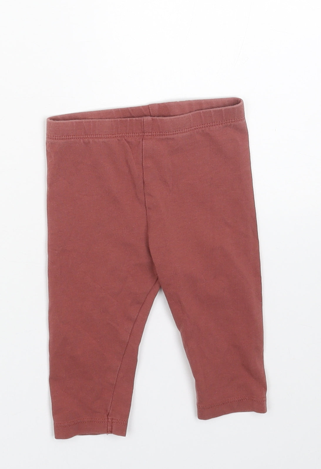 TU Girls Red Cotton Jogger Leggings Size 3-6 Months Pullover
