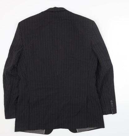 Mens UK Size 40 Marks and Spencer Regular Black Suit Jacket