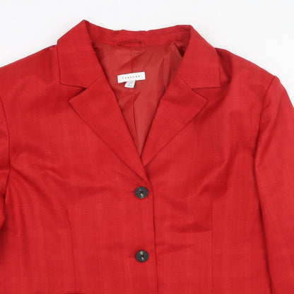Womens UK Size 12 Topshop Red Jacket