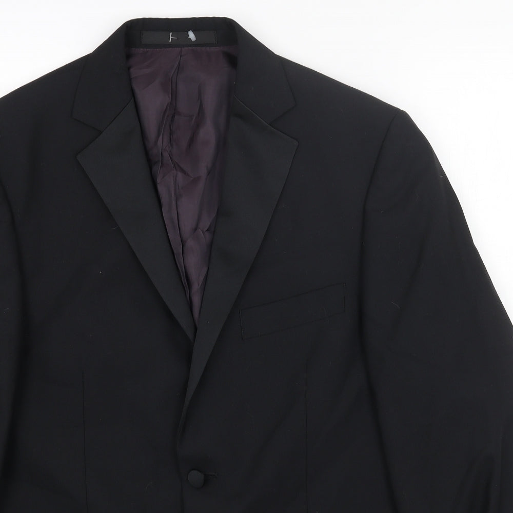 Mens UK Size 38 Marks and Spencer Regular Black Suit Jacket