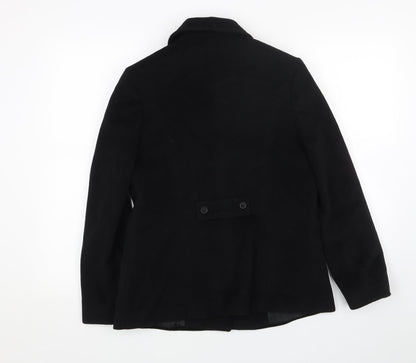 VEEKO Womens Black Pea Coat Coat Size 10 Zip