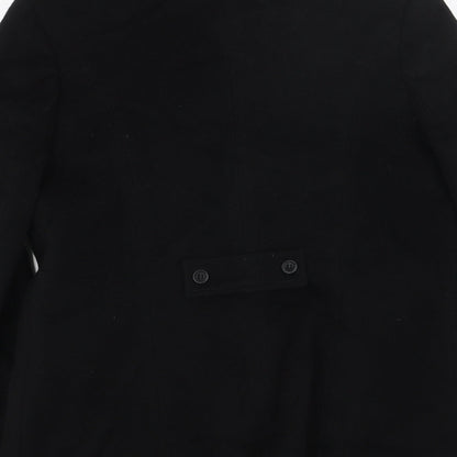 VEEKO Womens Black Pea Coat Coat Size 10 Zip