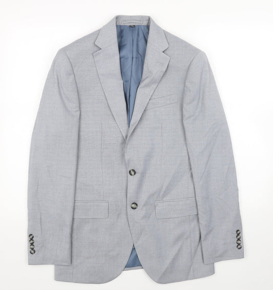Mens UK Size 36 Marks and Spencer Regular Blue Suit Jacket