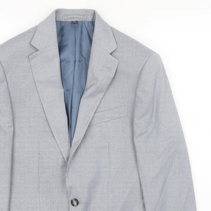 Mens UK Size 36 Marks and Spencer Regular Blue Suit Jacket