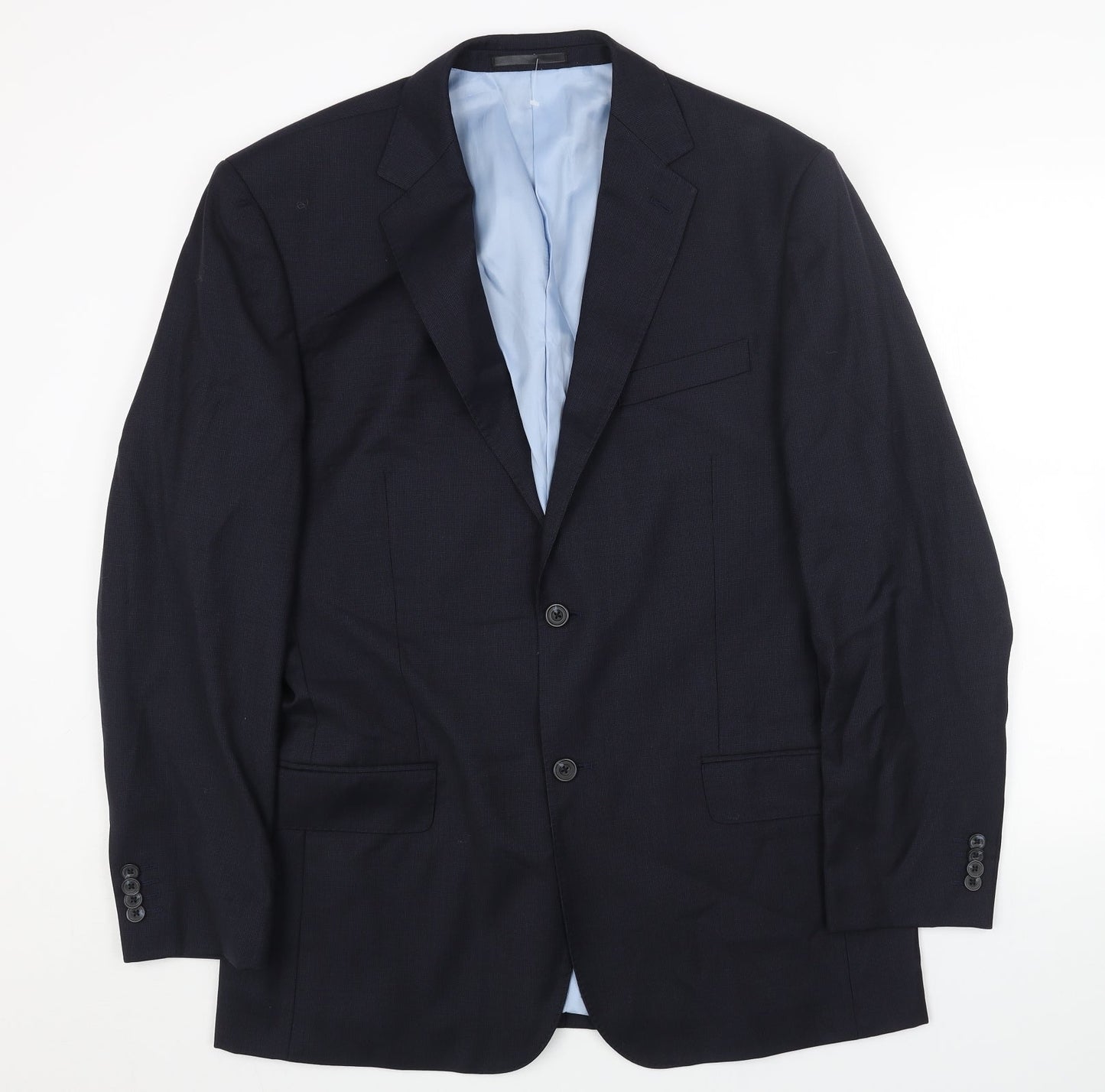 Mens UK Size 42 Preworn Regular Blue Suit Jacket