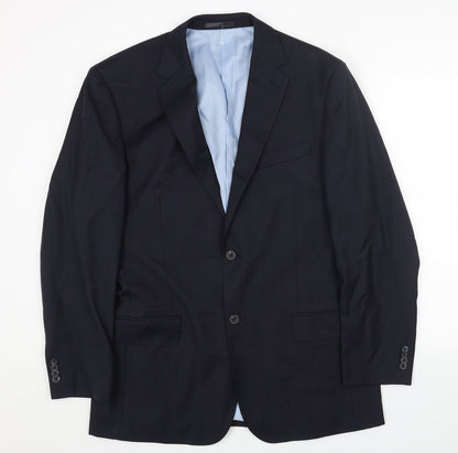 Mens UK Size 42 Preworn Regular Blue Suit Jacket