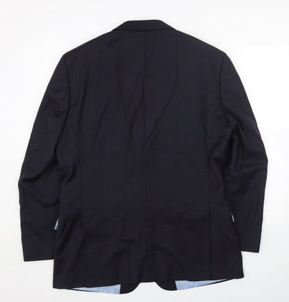 Mens UK Size 42 Preworn Regular Blue Suit Jacket