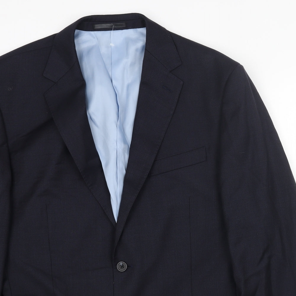 Mens UK Size 42 Preworn Regular Blue Suit Jacket
