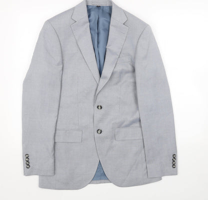 Mens UK Size 36 Marks and Spencer Regular Blue Suit Jacket