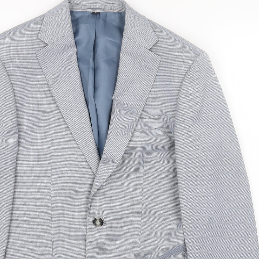 Mens UK Size 36 Marks and Spencer Regular Blue Suit Jacket