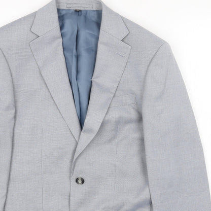 Mens UK Size 36 Marks and Spencer Regular Blue Suit Jacket