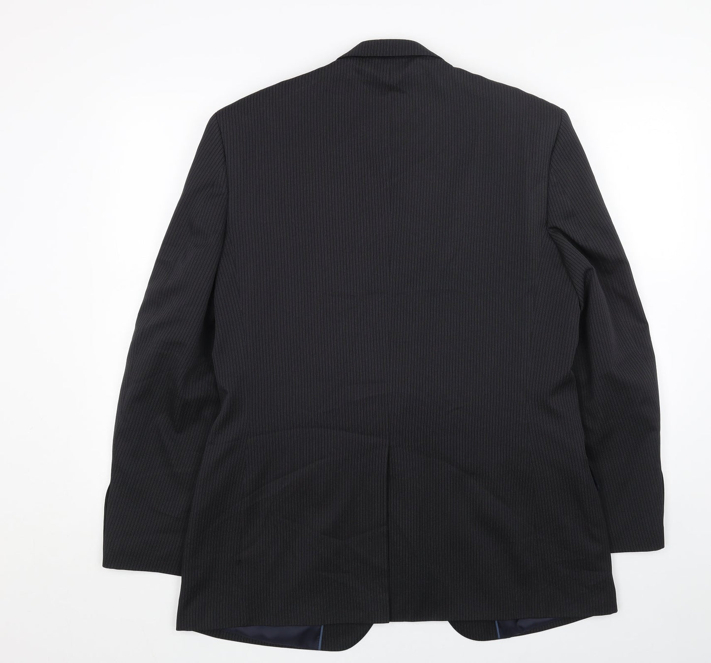 F&F Mens Black Viscose Jacket Blazer Size 40 Regular