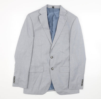 Mens UK Size 36 Marks and Spencer Regular Blue Suit Jacket