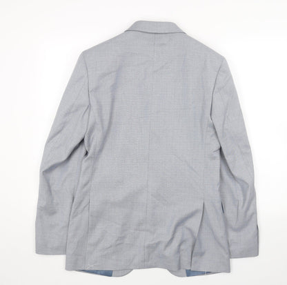 Mens UK Size 36 Marks and Spencer Regular Blue Suit Jacket